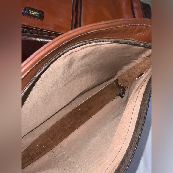 LAND Vintage Leather Garment Bag Luggage +small case - Picture 4 of 17